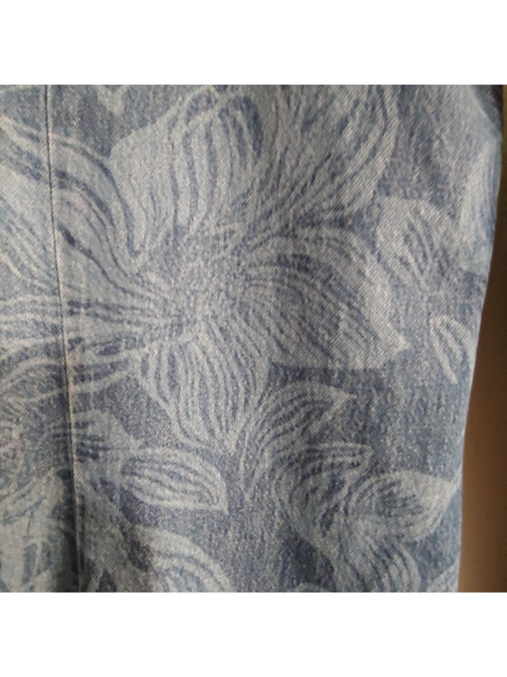Pilcro Anthropologie Floral Wide Leg Jeans Hippie Festival Y2K Boho Retro 27 - Picture 11 of 11